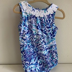 Lilly Pulitzer girls cotton romper